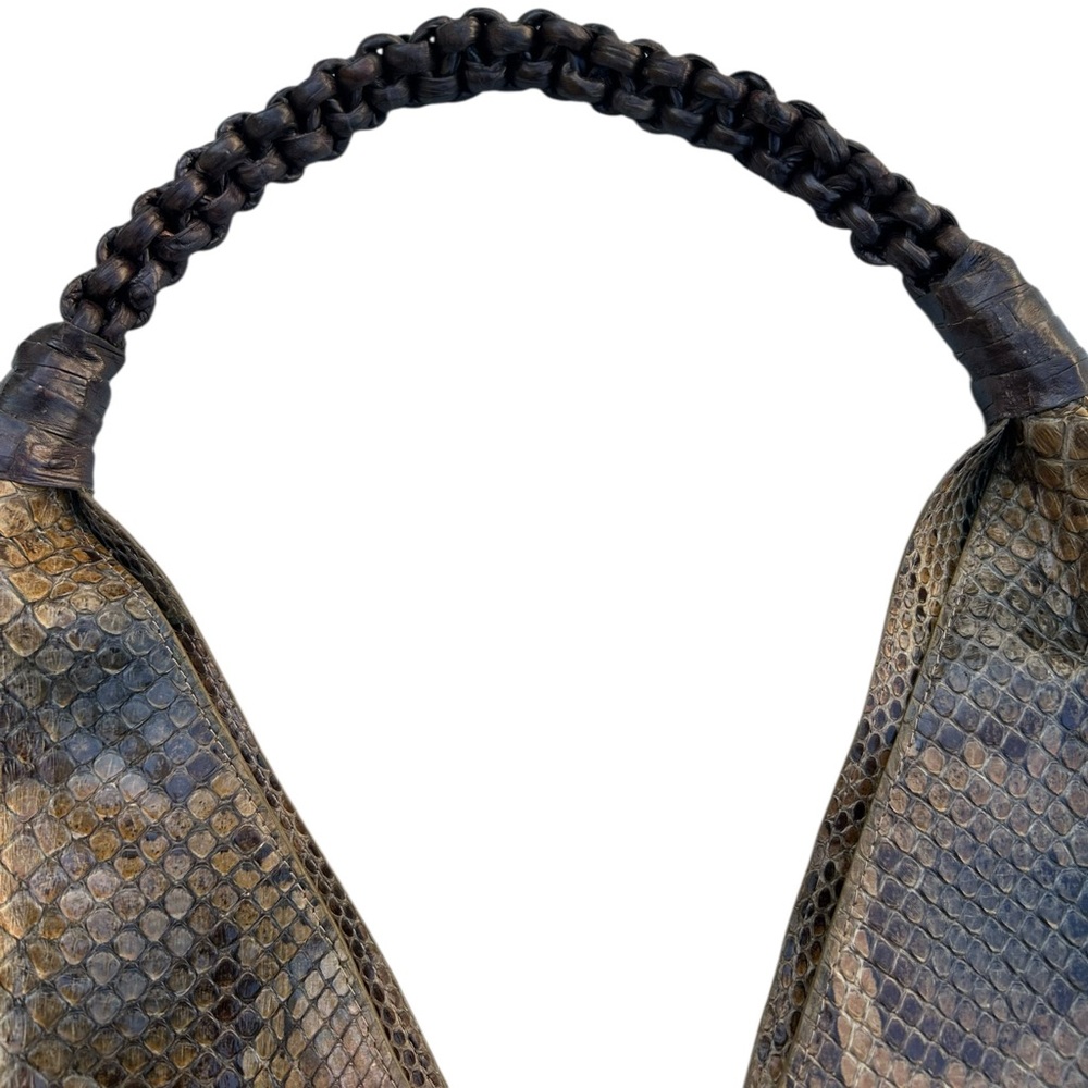NANCY GONZALEZ PYTHON SHOULDER STRAP HOBO HANDBAG - image 5